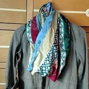 NWOT Mexicali Blues Silk infinity scarf.